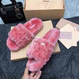 미우미우 퍼 슬리퍼