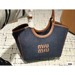 미우미우 아이비 데님 스몰 토드백