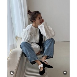 샤넬 리본플랫슈즈